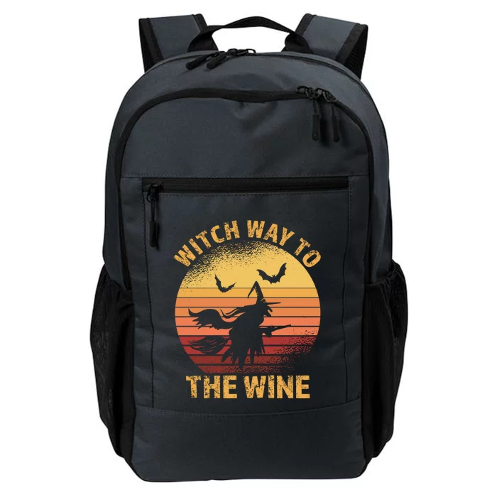 Witch Way To The Wine Halloween Wine Gift Daily Commute Backpack