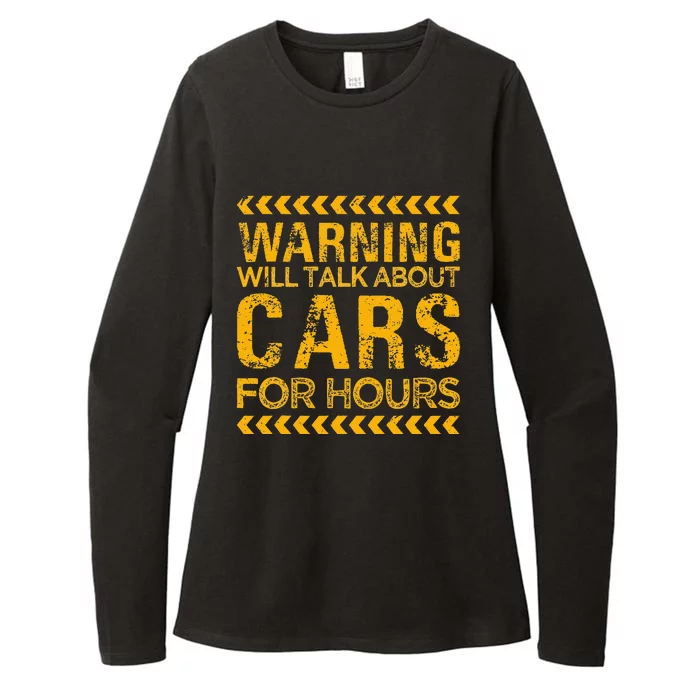 Warning Will Talk About Cars For Hours Womens CVC Long Sleeve Shirt