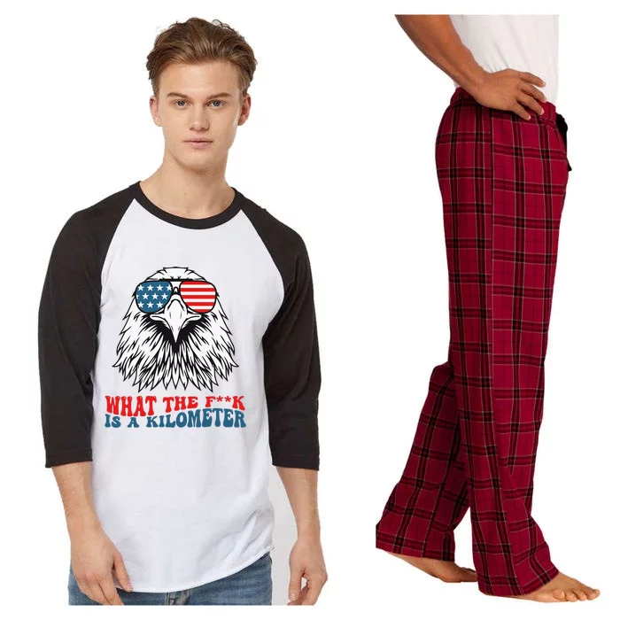 Wtf What The Fuck Is A Kilometer George Washington Meme Raglan Sleeve Pajama Set