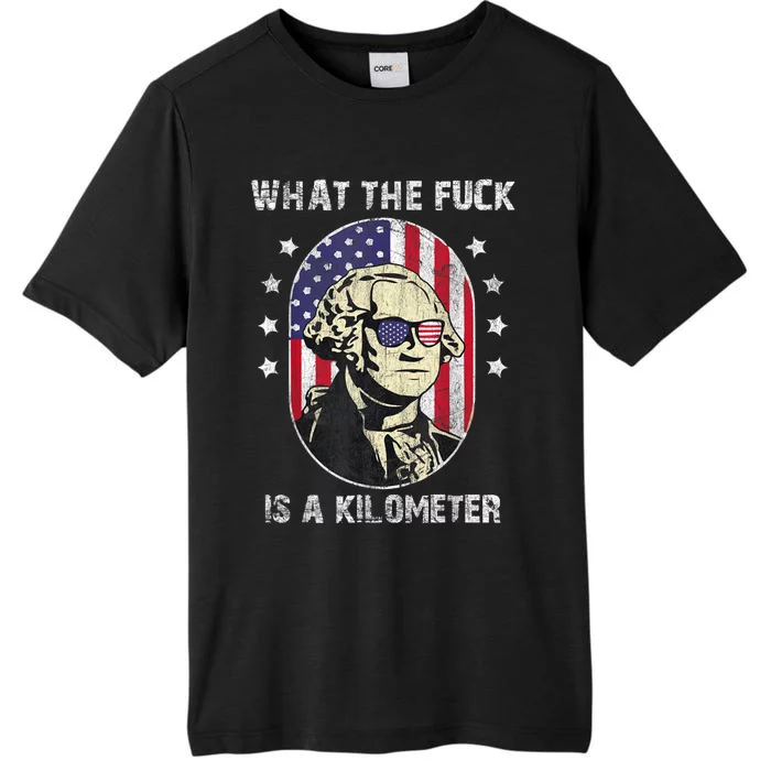 WTF What The Fuck Is A Kilometer George Washington July 4th ChromaSoft Performance T-Shirt