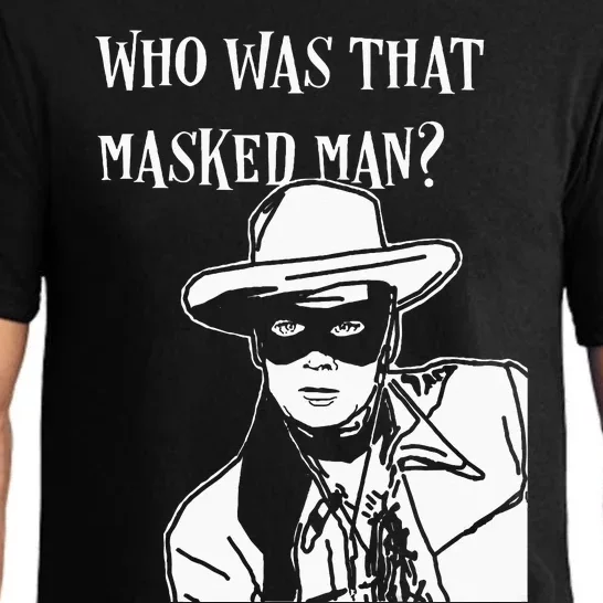 Who Was That Masked Man Lone Ranger Mask Retro Classic Tv Pajama Set