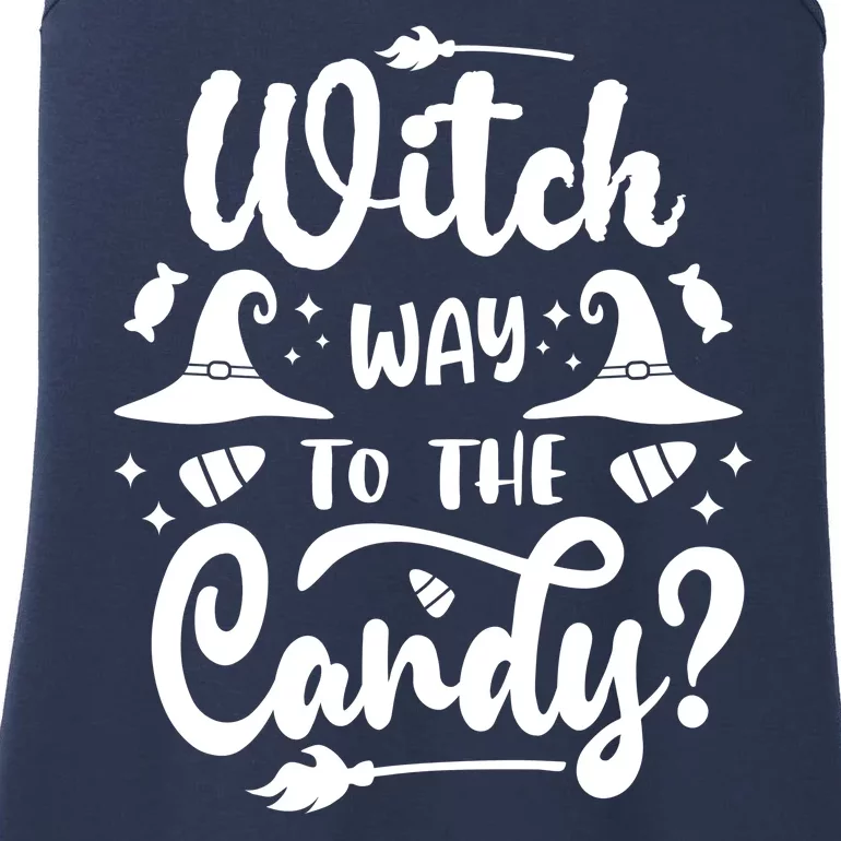 Witch Way To The Candy Cute Halloween Ladies Essential Tank