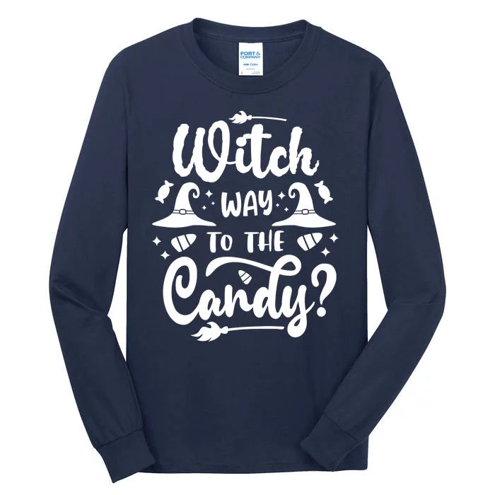 Witch Way To The Candy Cute Halloween Tall Long Sleeve T-Shirt