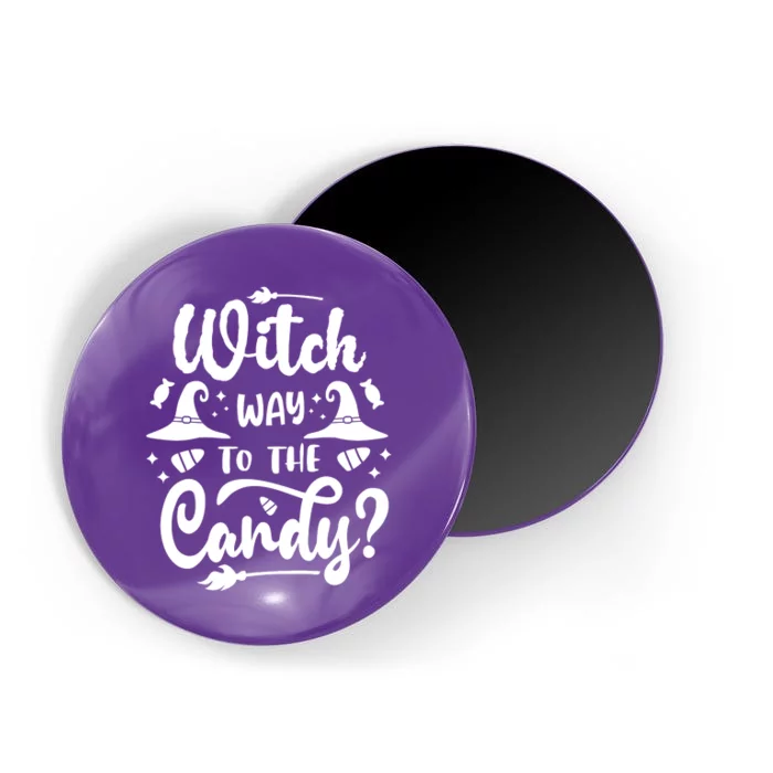 Witch Way To The Candy Cute Halloween Magnet