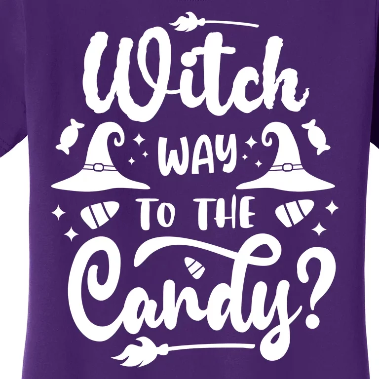 Witch Way To The Candy Cute Halloween Women's T-Shirt