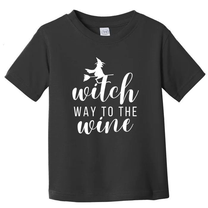 Witch Way To The Wine Toddler T-Shirt