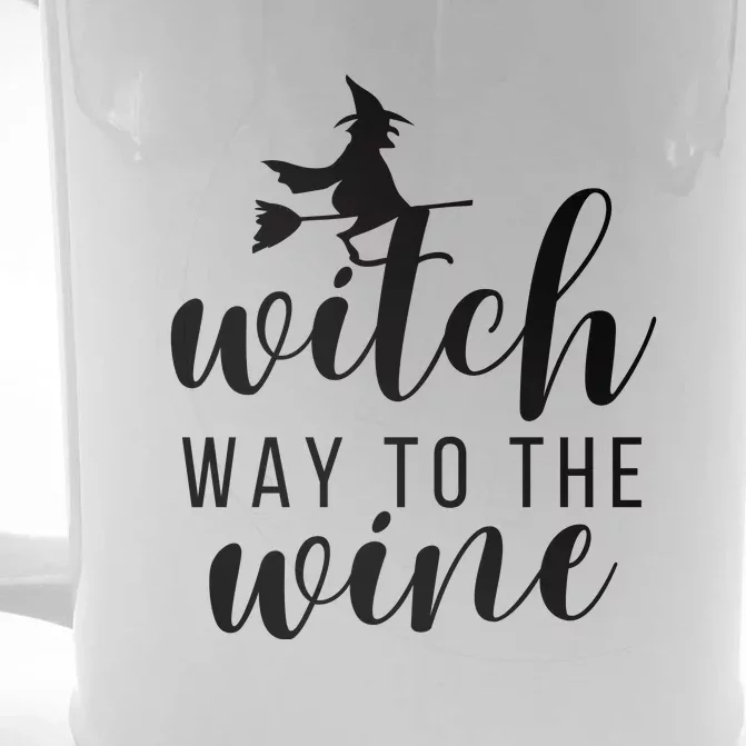 Witch Way To The Wine Front & Back Beer Stein