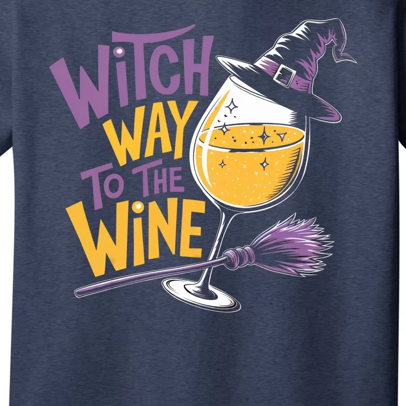 Witch Way To The Wine Funny Halloween Costume Funny Salem Witch Costume T-Shirt