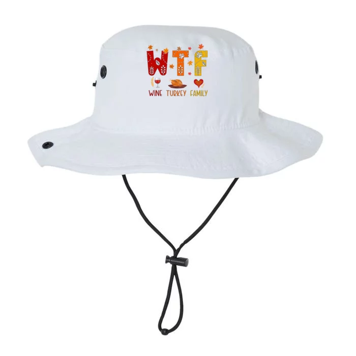 Wtf Wine Turkey Family Funny Thanksgiving Gift Legacy Cool Fit Booney Bucket Hat