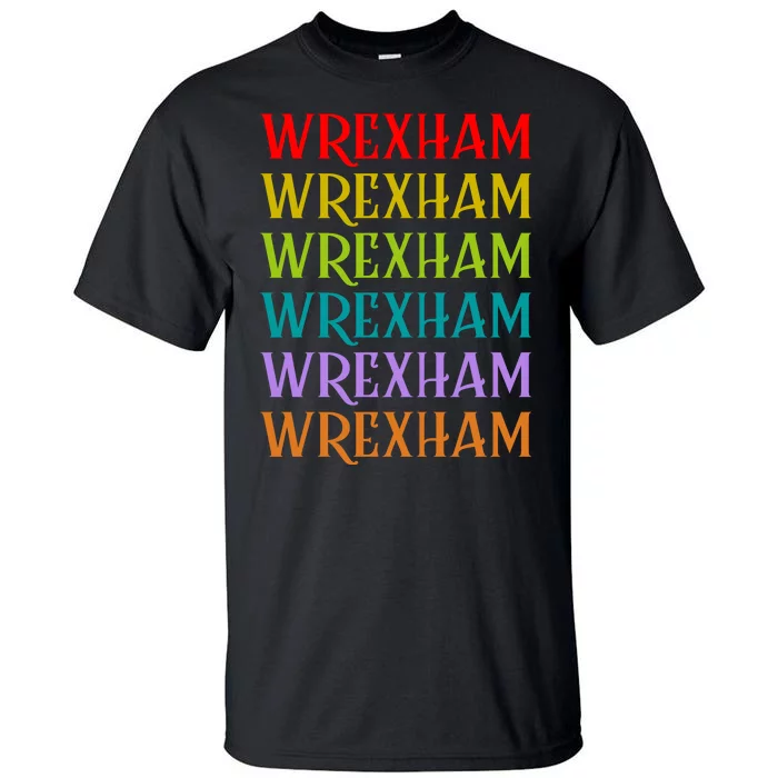 Wrexham Wales Vintage 80s Retro Tall T-Shirt