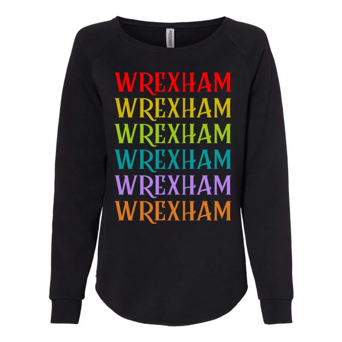 Wrexham Wales Vintage 80s Retro Womens California Wash Sweatshirt