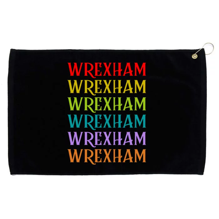 Wrexham Wales Vintage 80s Retro Grommeted Golf Towel