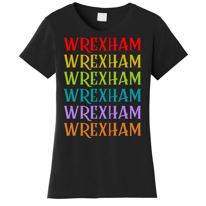 Wrexham Wales Vintage 80s Retro Women's T-Shirt