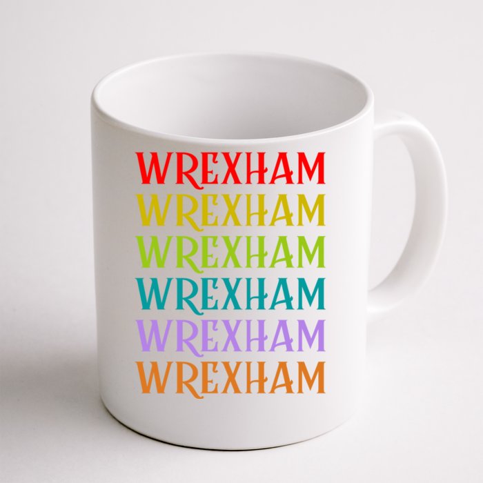 Wrexham Wales Vintage 80s Retro Front & Back Coffee Mug