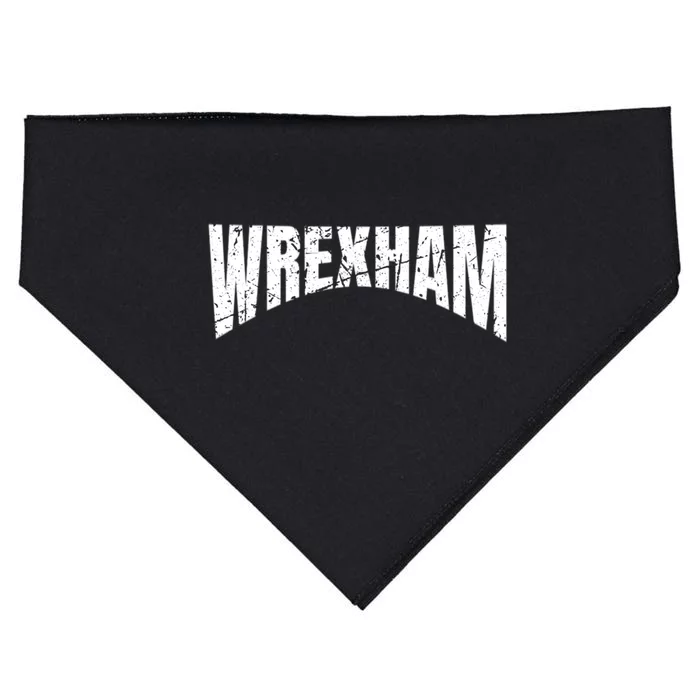 Wrexham Wales Vacation Welsh Dragon Urban Street Art Cute Gift USA-Made Doggie Bandana