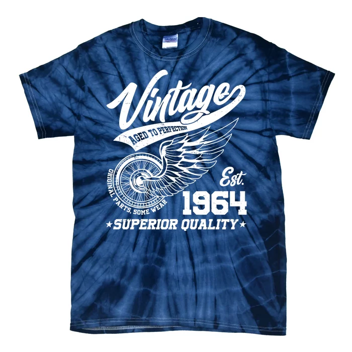 Winged Wheel Vintage 1964 Aged To Perfection Superior Quality 60th Birthday Tie-Dye T-Shirt