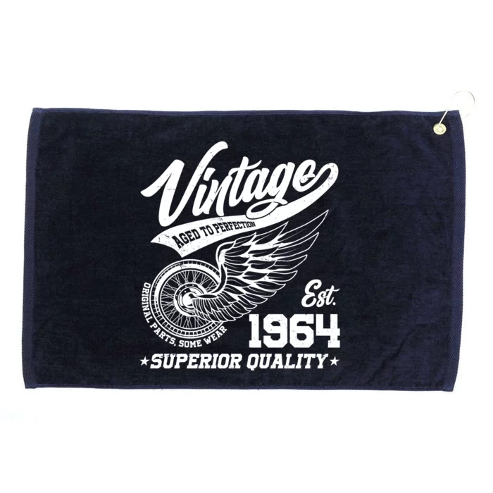 Winged Wheel Vintage 1964 Aged To Perfection Superior Quality 60th Birthday Grommeted Golf Towel