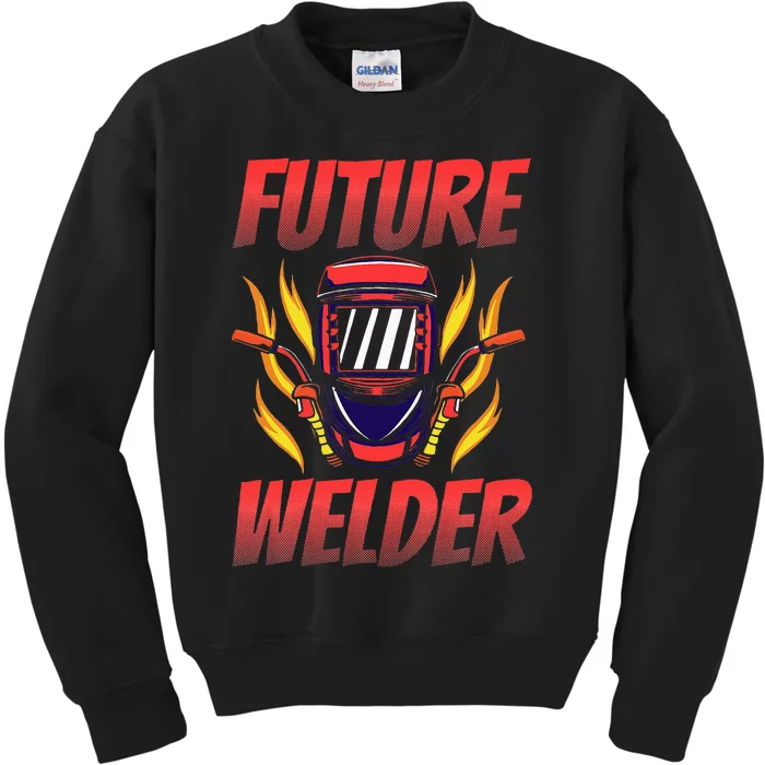 Welder Welding Vintage Future Welder Kids Sweatshirt