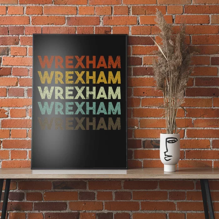 W.R.E.X.H.A.M. Wales Vintage 80s Poster