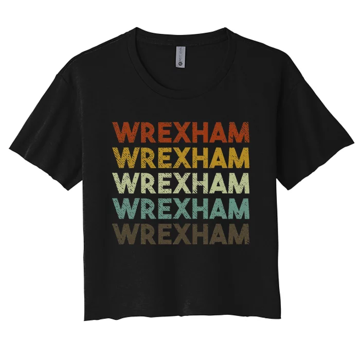 W.R.E.X.H.A.M. Wales Vintage 80s Women's Crop Top Tee