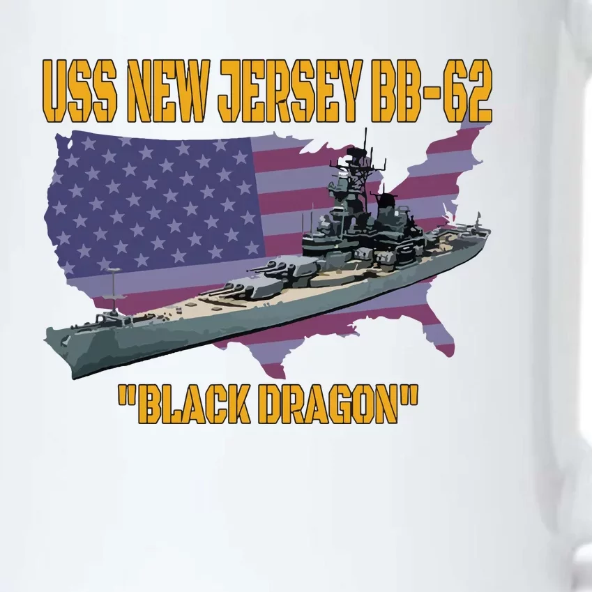 Ww2 Warship Vietnam War Uss New Jersey Bb62 Battleship Black Color Changing Mug