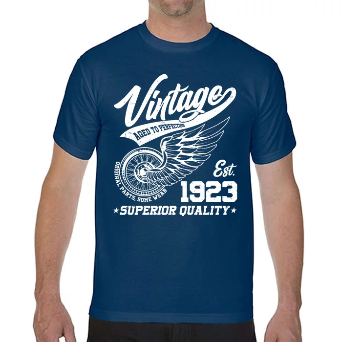 Winged Wheel Vintage 1923 Aged To Perfection Superior Quality 100th Birthday Comfort Colors T-Shirt