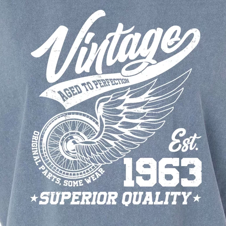 Winged Wheel Vintage 1963 Aged To Perfection Superior Quality 60th Birthday Garment-Dyed Women's Muscle Tee