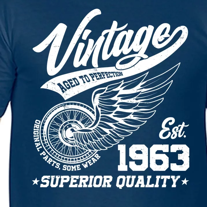 Winged Wheel Vintage 1963 Aged To Perfection Superior Quality 60th Birthday Comfort Colors T-Shirt