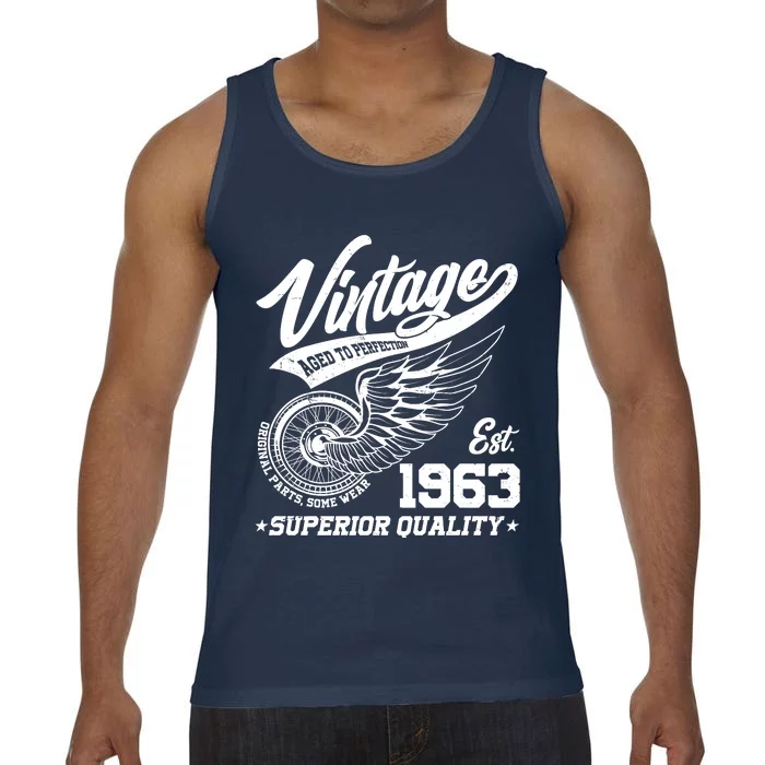 Winged Wheel Vintage 1963 Aged To Perfection Superior Quality 60th Birthday Comfort Colors® Tank Top