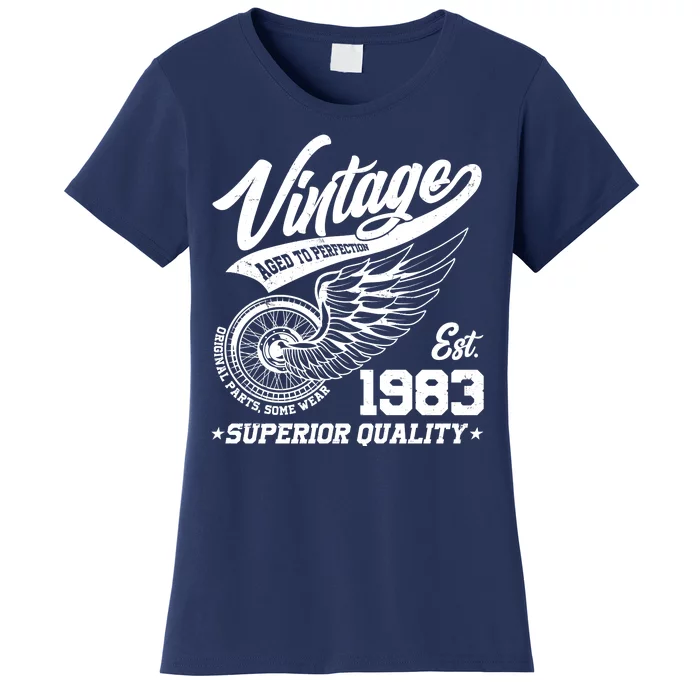 Winged Wheel Vintage 1983 Aged To Perfection Superior Quality 40th Birthday Women's T-Shirt