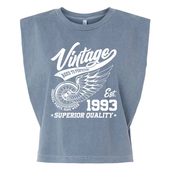 Winged Wheel Vintage 1993 Aged To Perfection Superior Quality 30th Birthday Garment-Dyed Women's Muscle Tee