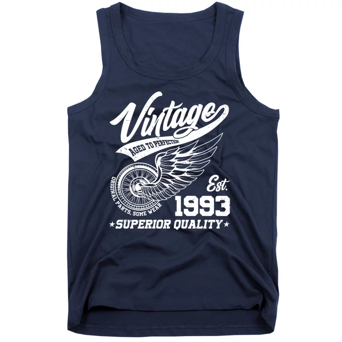 Winged Wheel Vintage 1993 Aged To Perfection Superior Quality 30th Birthday Tank Top