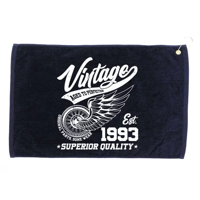 Winged Wheel Vintage 1993 Aged To Perfection Superior Quality 30th Birthday Grommeted Golf Towel