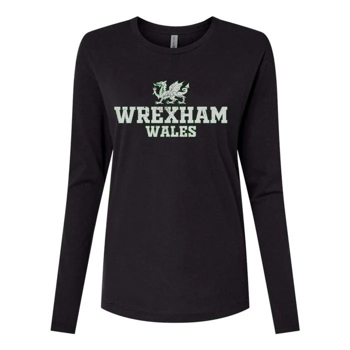 W.R.E.X.Ha.M Wales Womens Cotton Relaxed Long Sleeve T-Shirt