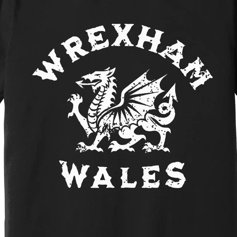 Wrexham Wales Welsh Dragon Flag Premium T-Shirt