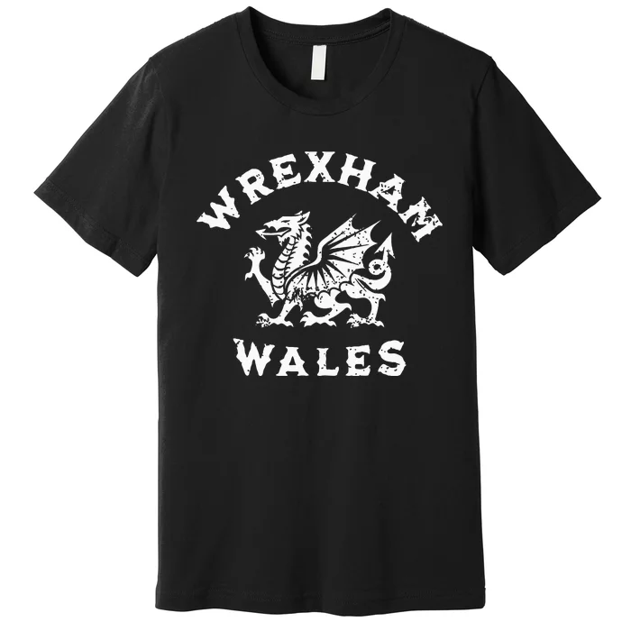 Wrexham Wales Welsh Dragon Flag Premium T-Shirt