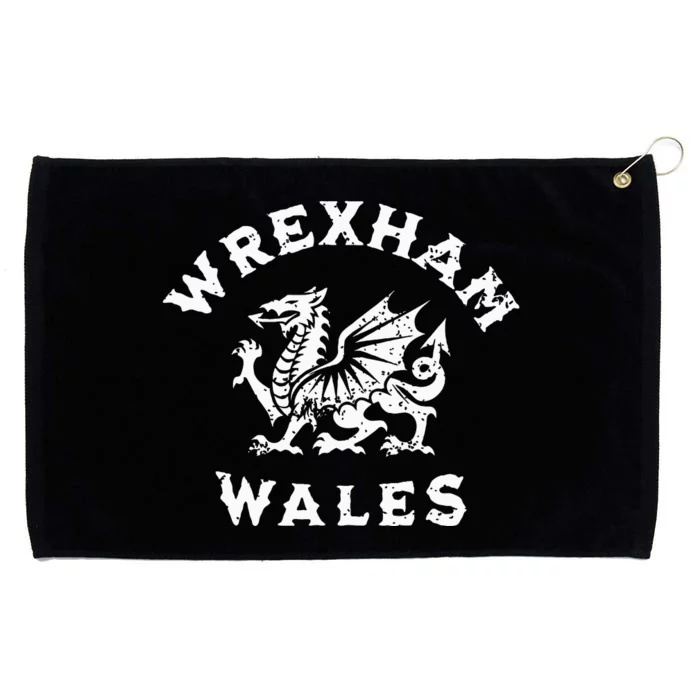 Wrexham Wales Welsh Dragon Flag Grommeted Golf Towel