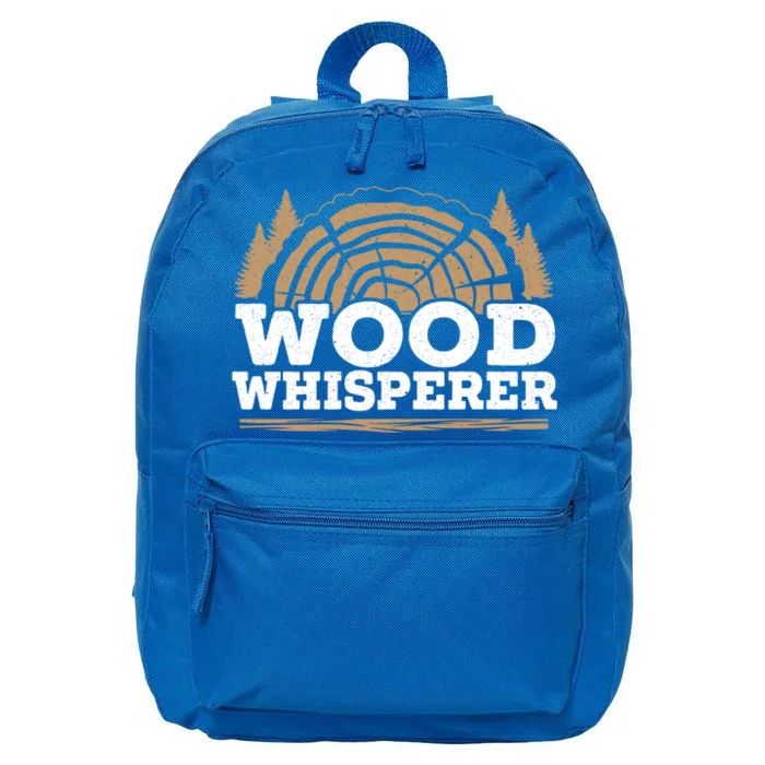 Wood Whisperer Woodworking Carpenter Wookdworker Joiner Great Gift 16 in Basic Backpack