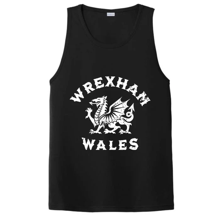 Wrexham Wales Welsh Dragon Flag Vintage Performance Tank