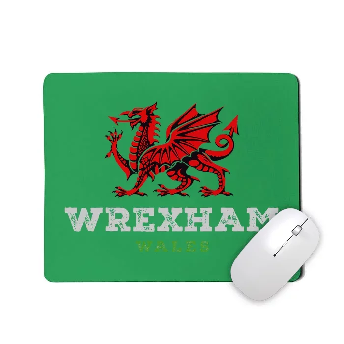 Wrexham Wales Welsh Dragon Flag Mousepad