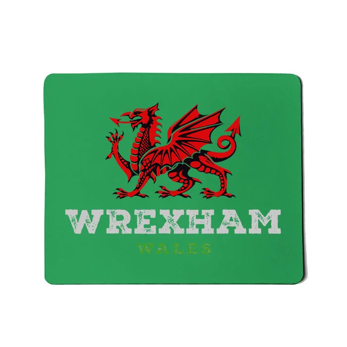 Wrexham Wales Welsh Dragon Flag Mousepad