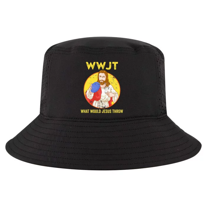 WWJT What would Jesus throw Frisbee disc golf sport Cool Comfort Performance Bucket Hat