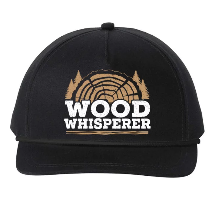 Wood Whisperer Woodworking Carpenter Wookdworker Joiner Gift Snapback Five-Panel Rope Hat