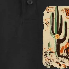 Wild Wild West Western Life Southwest Desert Vibes Cactus Dry Zone Grid Performance Polo