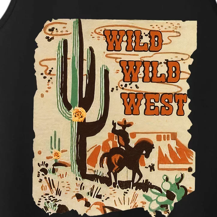 Wild Wild West Western Life Southwest Desert Vibes Cactus Performance Tank