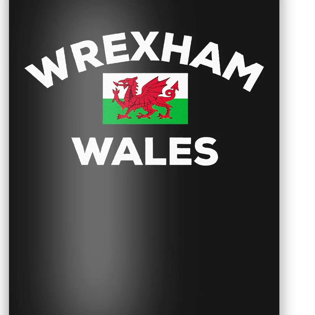 Wrexham Wales Welsh Flag City Poster