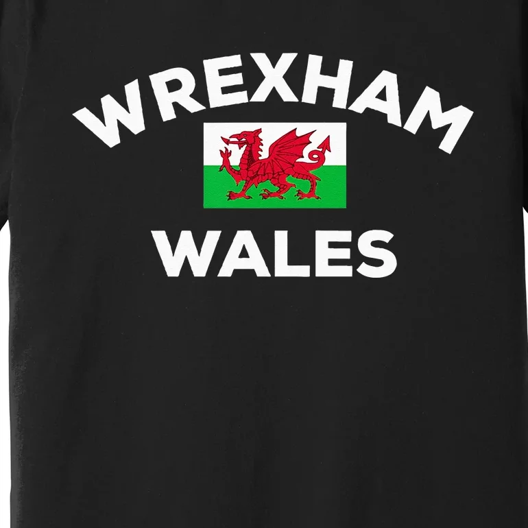 Wrexham Wales Welsh Flag City Premium T-Shirt