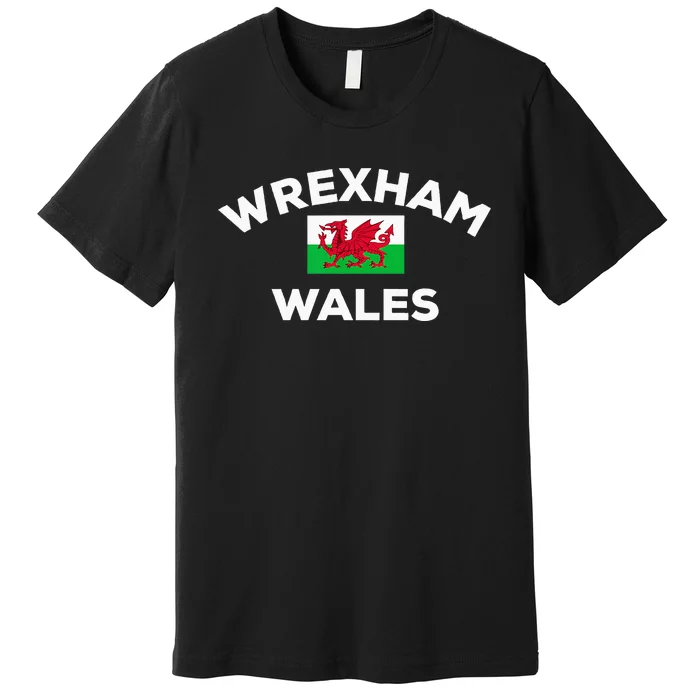 Wrexham Wales Welsh Flag City Premium T-Shirt