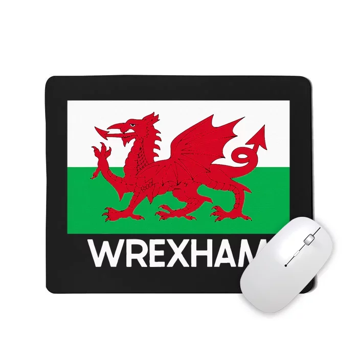 W.R.E.X.H.A.M Wales Welsh Flag Baner Y Ddraig Goch Mousepad