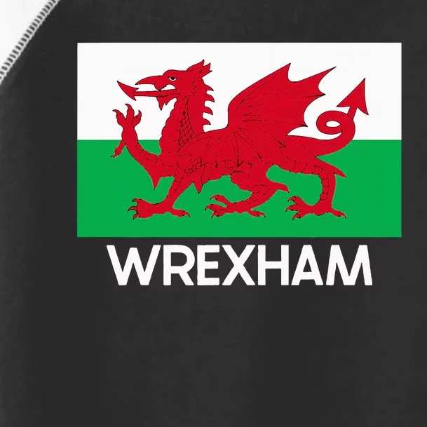 W.R.E.X.H.A.M Wales Welsh Flag Baner Y Ddraig Goch Toddler Fine Jersey T-Shirt